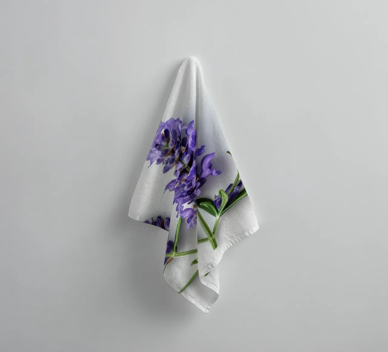 Lavender Flower 4 towel by Bold Blooms