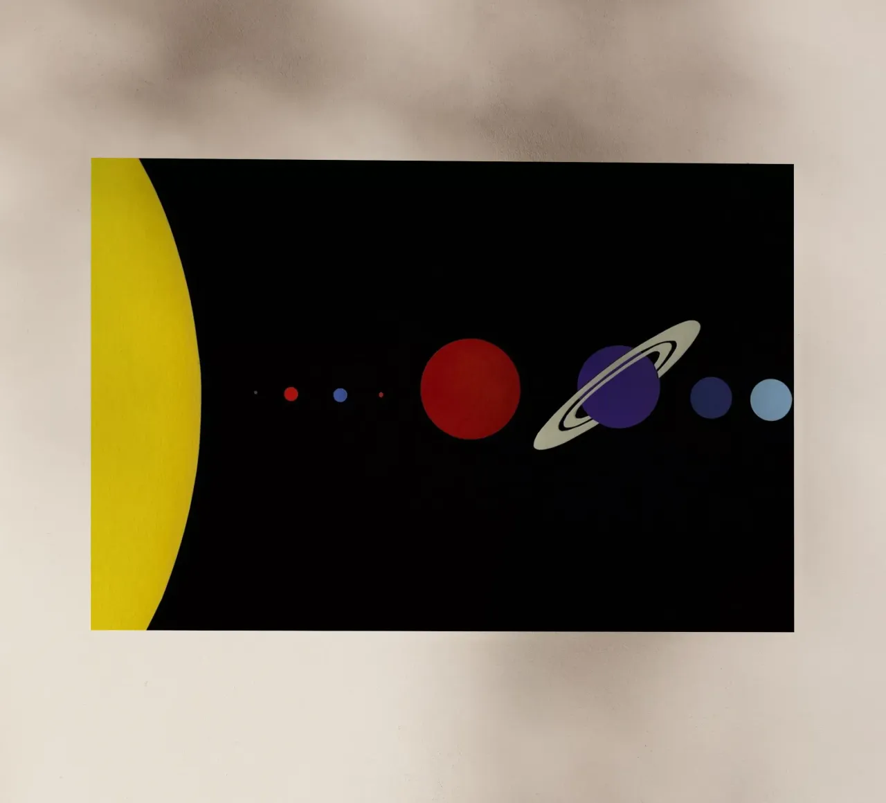 Solar System pellicola backlit da Rosi Feist