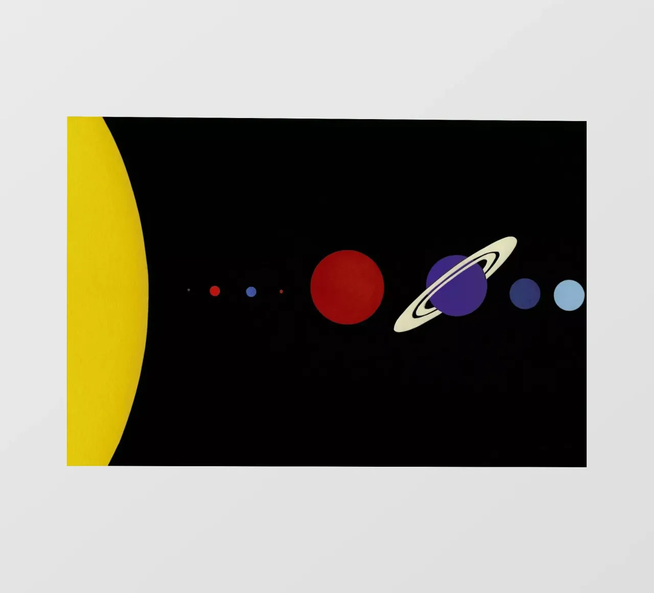 Solar System pellicola backlit da Rosi Feist