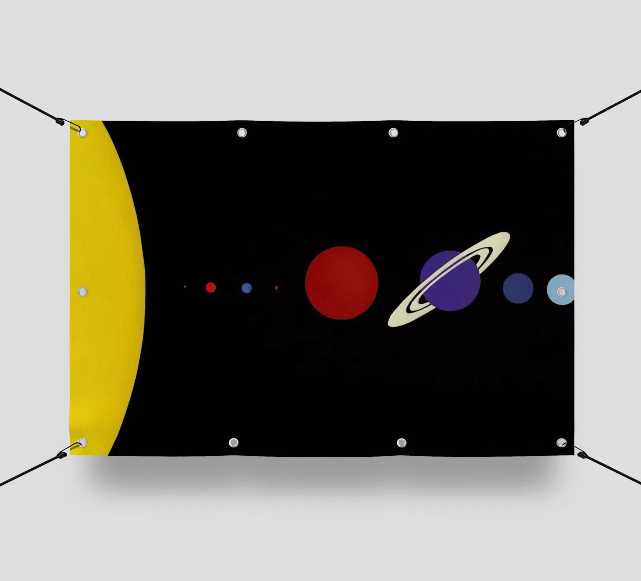 Solar System telo in pvc da Rosi Feist