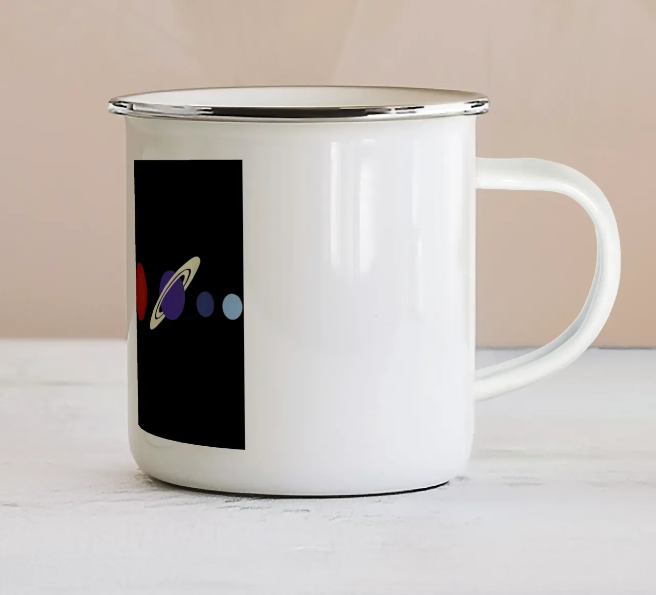 Solar System taza de esmalte de Rosi Feist
