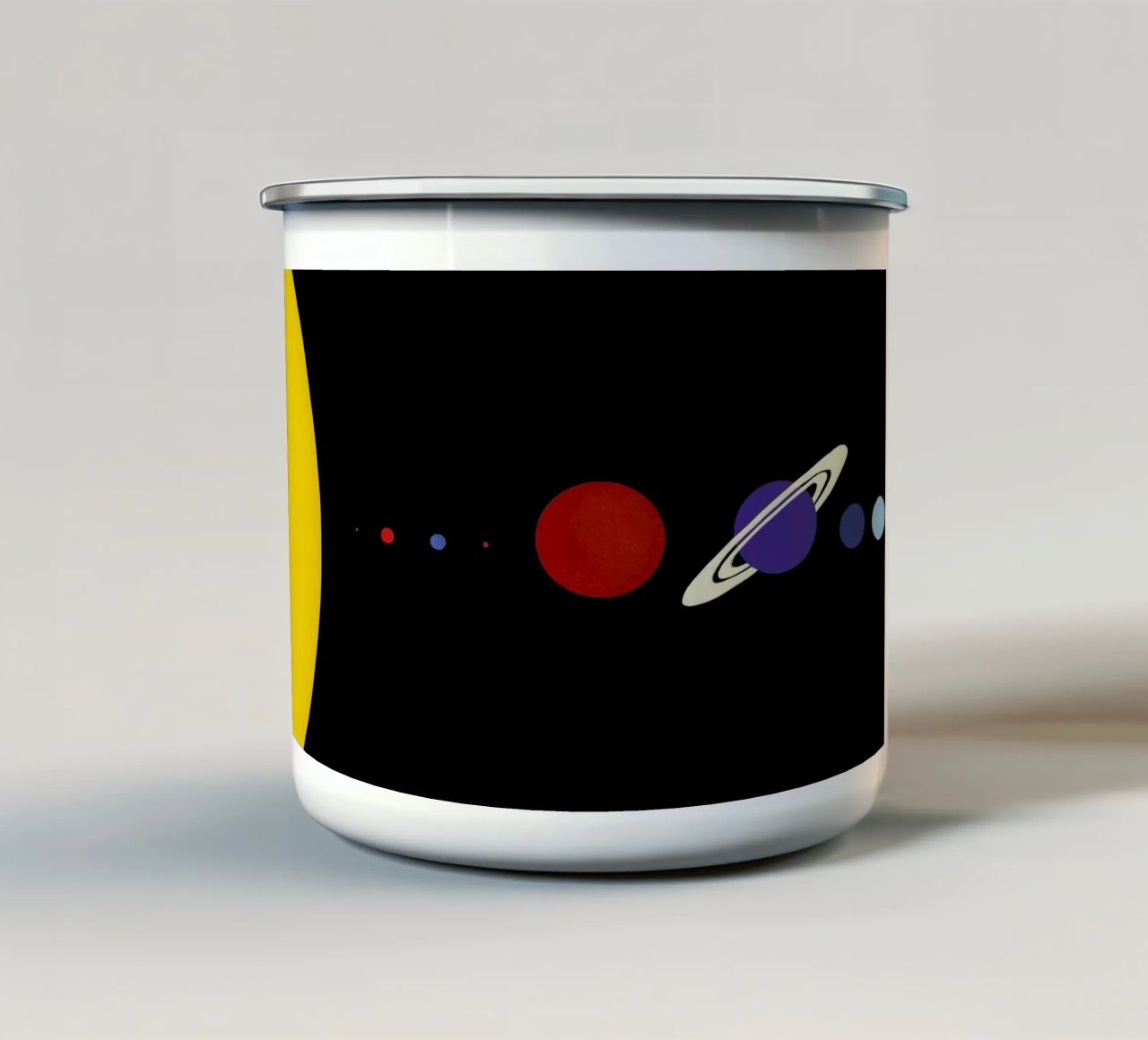 Solar System tazza in smalto da Rosi Feist