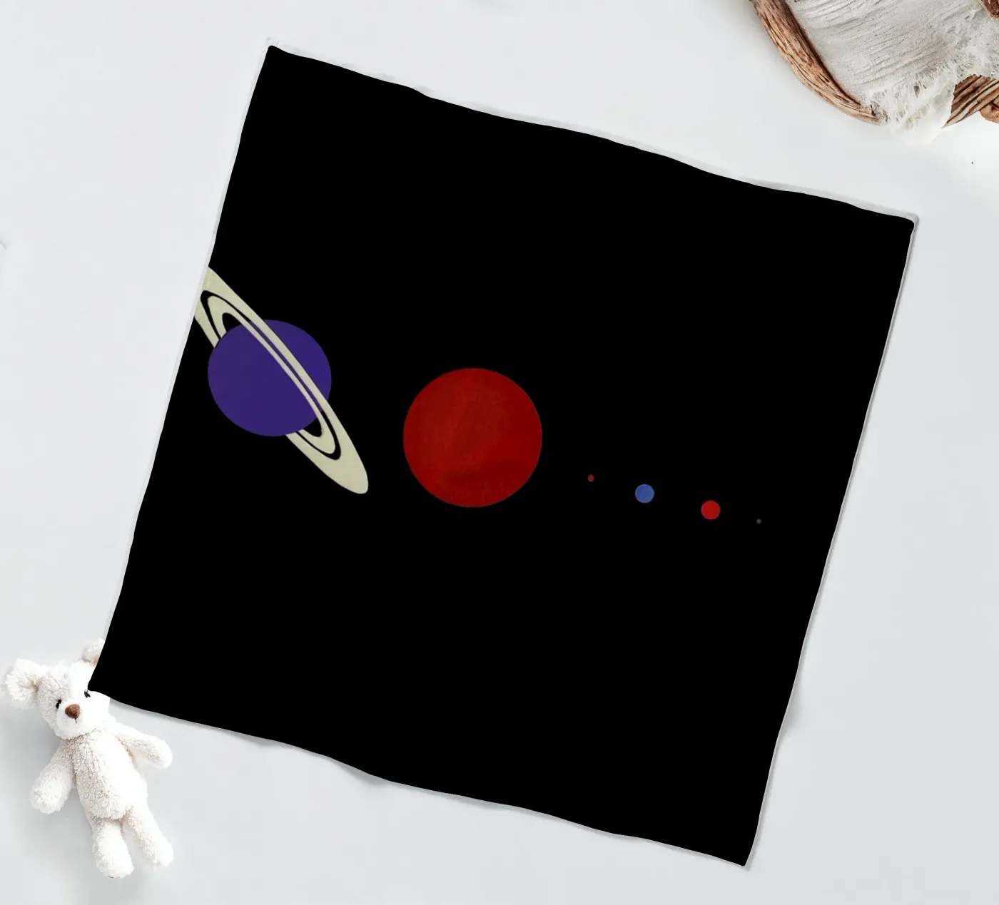 Solar System Fleecedecke von Rosi Feist