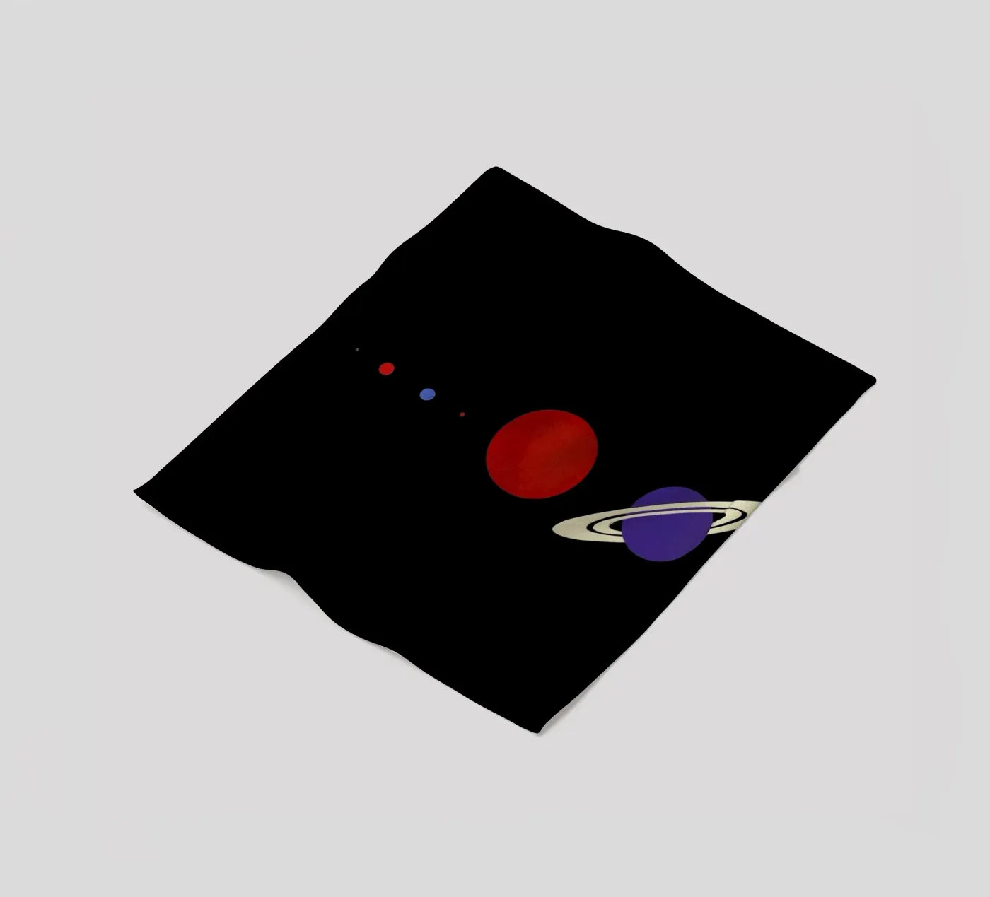 Solar System Fleecedecke von Rosi Feist