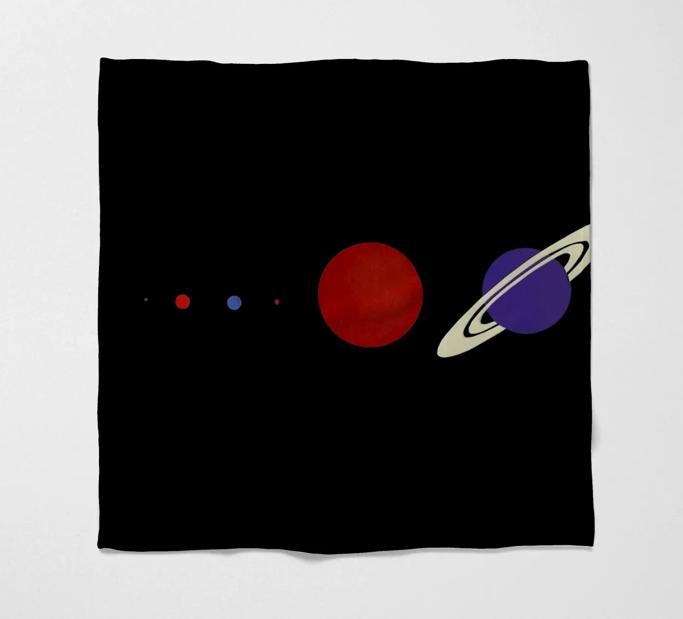 Solar System Fleecedecke von Rosi Feist