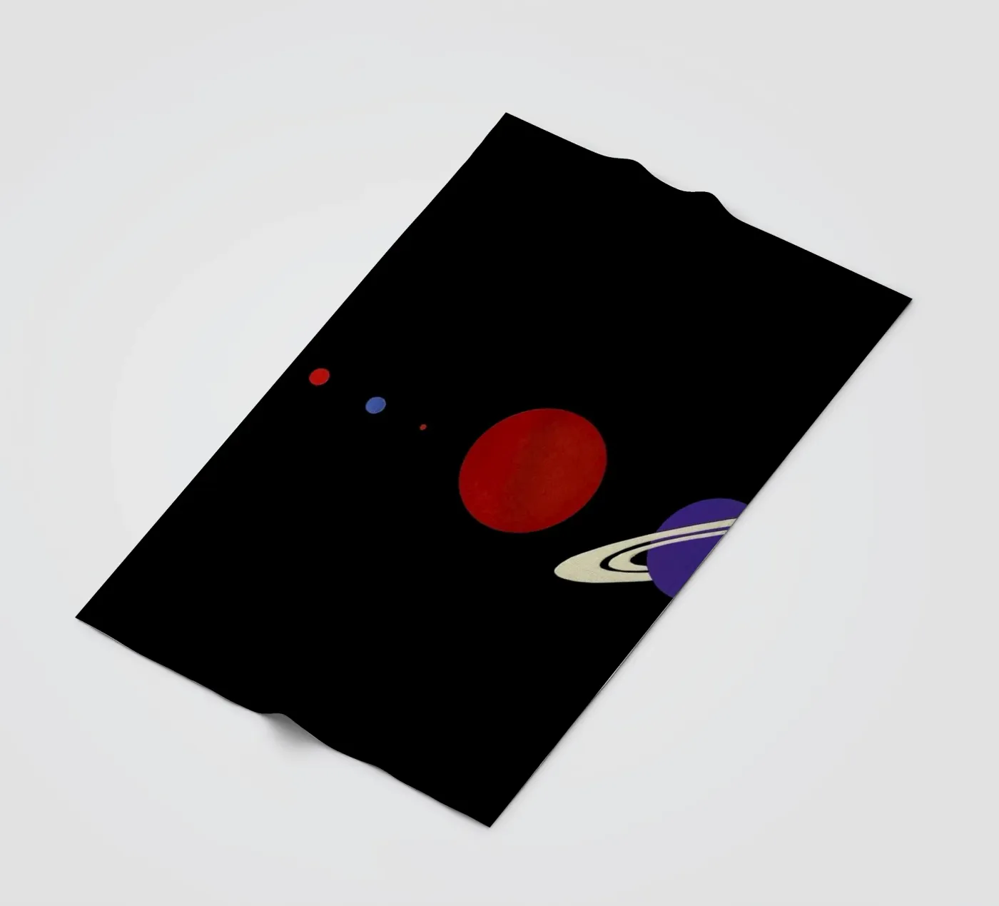 Solar System Fleecedecke von Rosi Feist