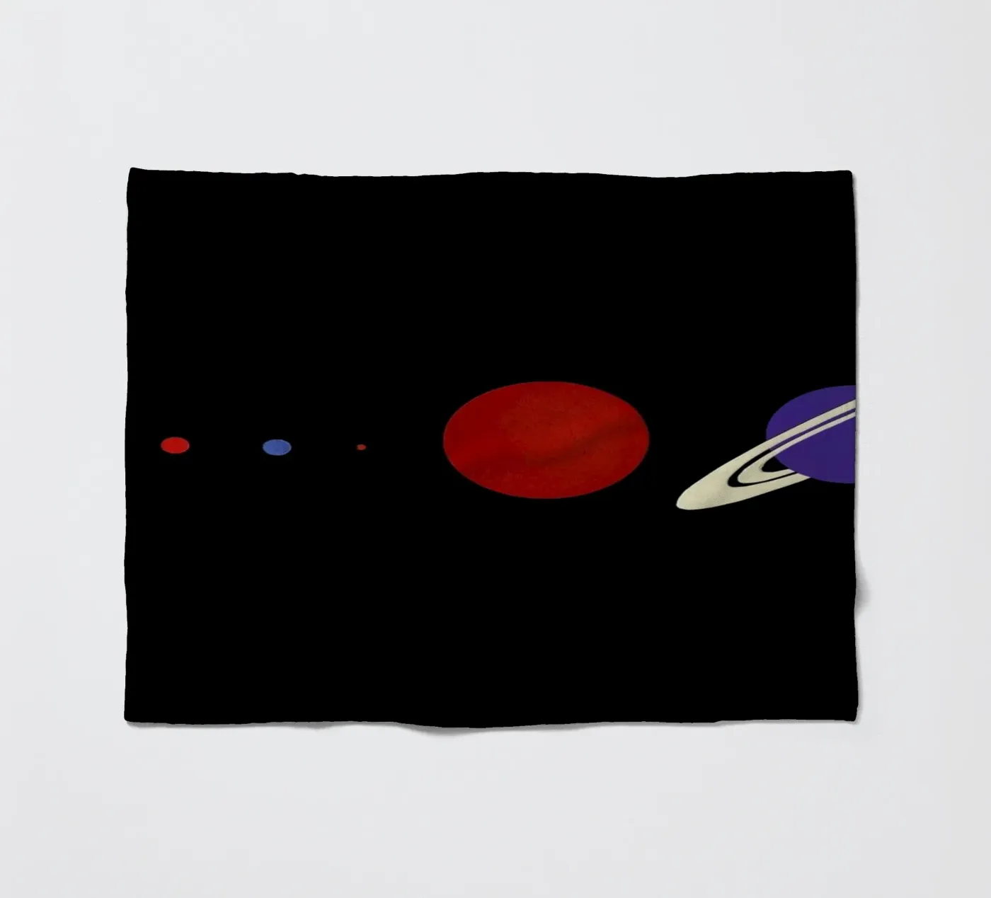 Solar System Fleecedecke von Rosi Feist