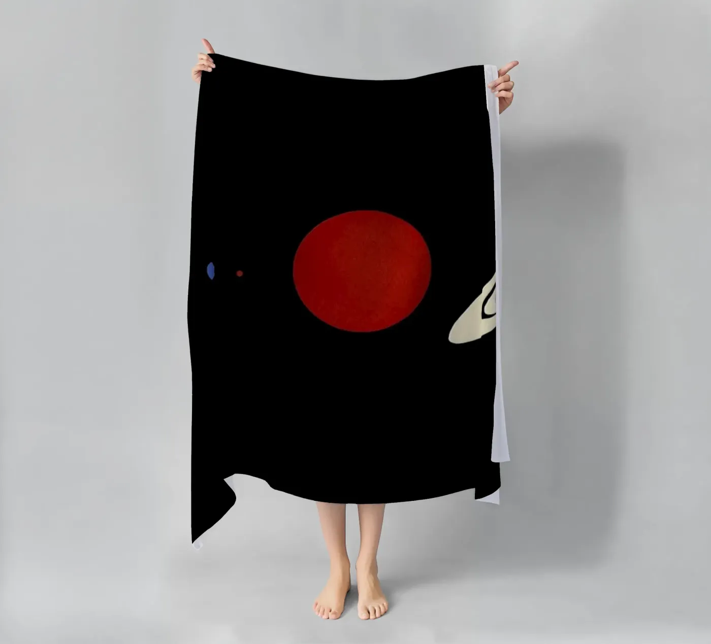 Solar System beach towel by Rosi Feist