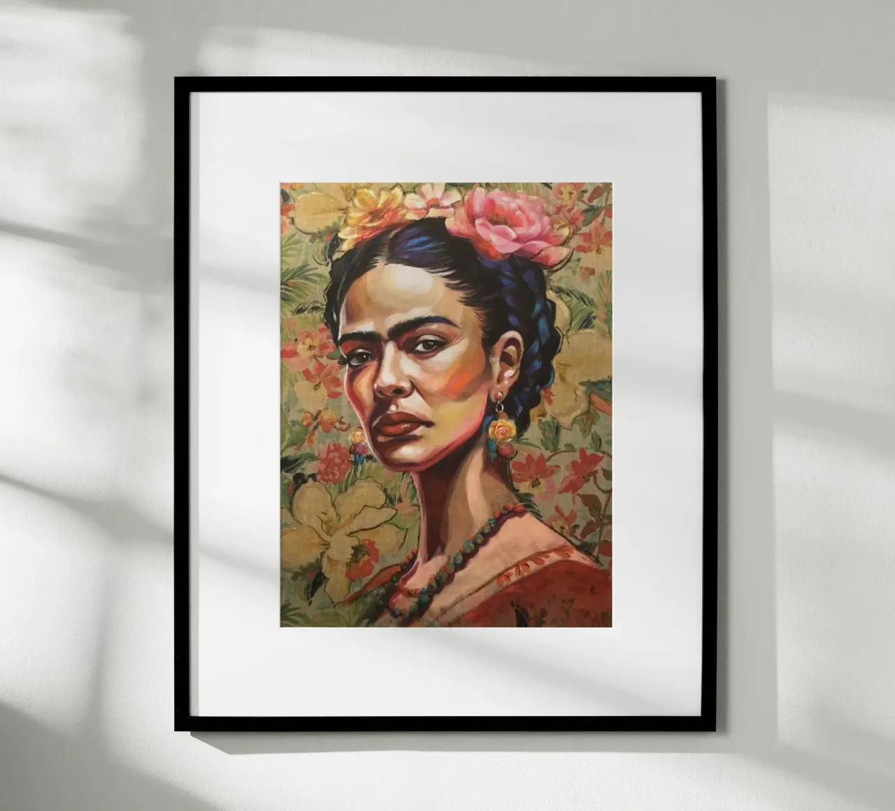 Frida Khalo 3 poster con telaio in alluminio da HelenBarenton