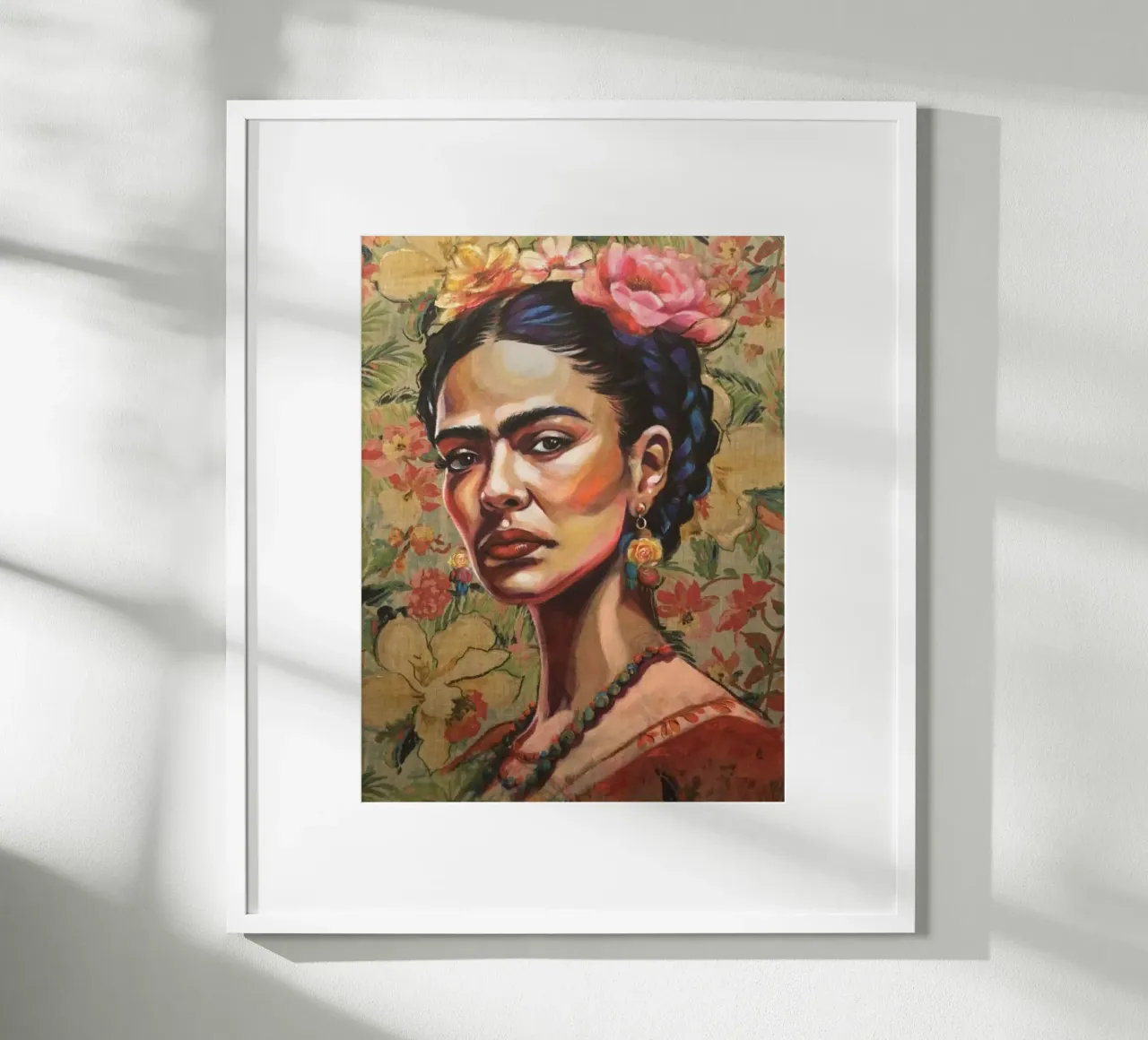 Frida Khalo 3 poster con telaio in alluminio da HelenBarenton