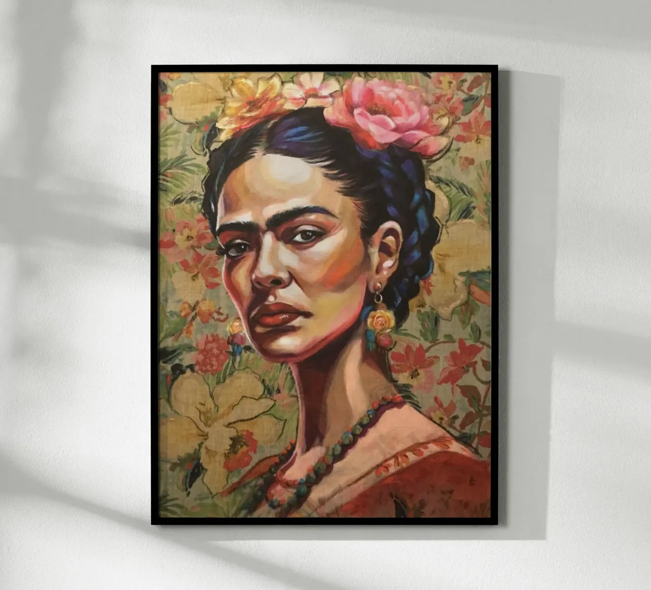 Frida Khalo 3 poster con telaio in alluminio da HelenBarenton