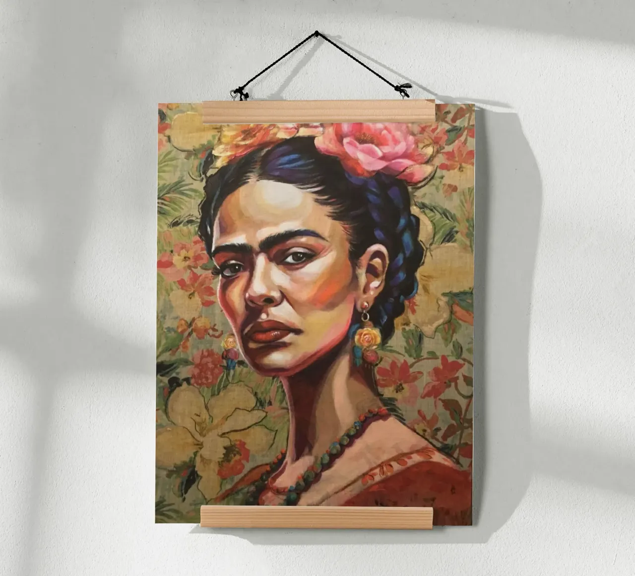 Frida Khalo 3 poster con telaio in alluminio da HelenBarenton