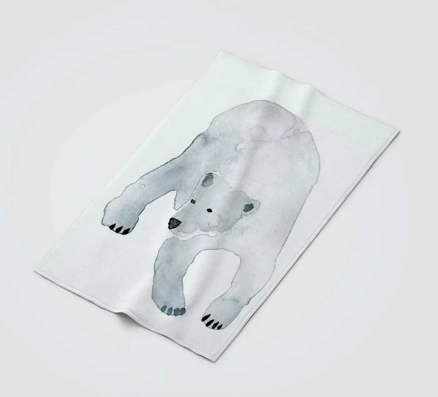 Eisbär Fleecedecke von Farina Kuklinski