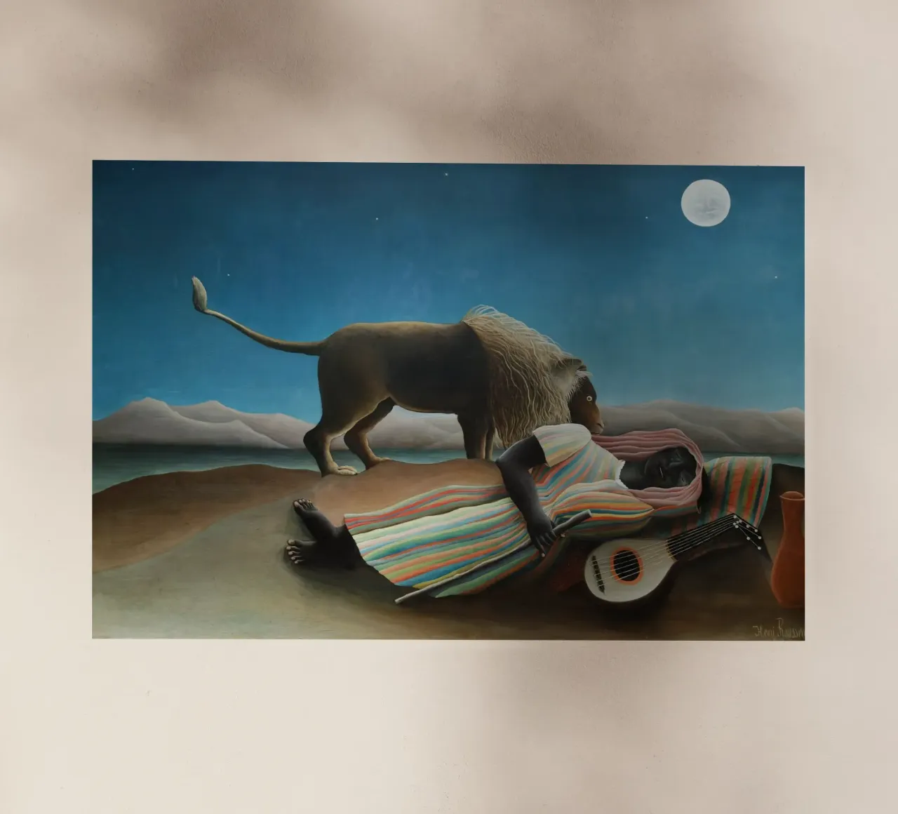 Henri Rousseau - La zingara addormentata pellicola backlit da Timeless Artworks