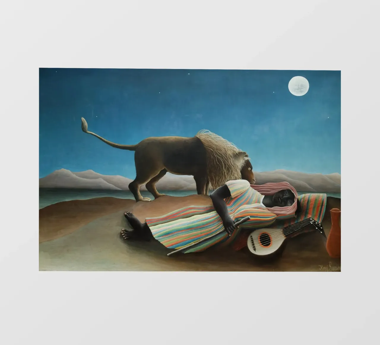 Henri Rousseau - La zingara addormentata pellicola backlit da Timeless Artworks