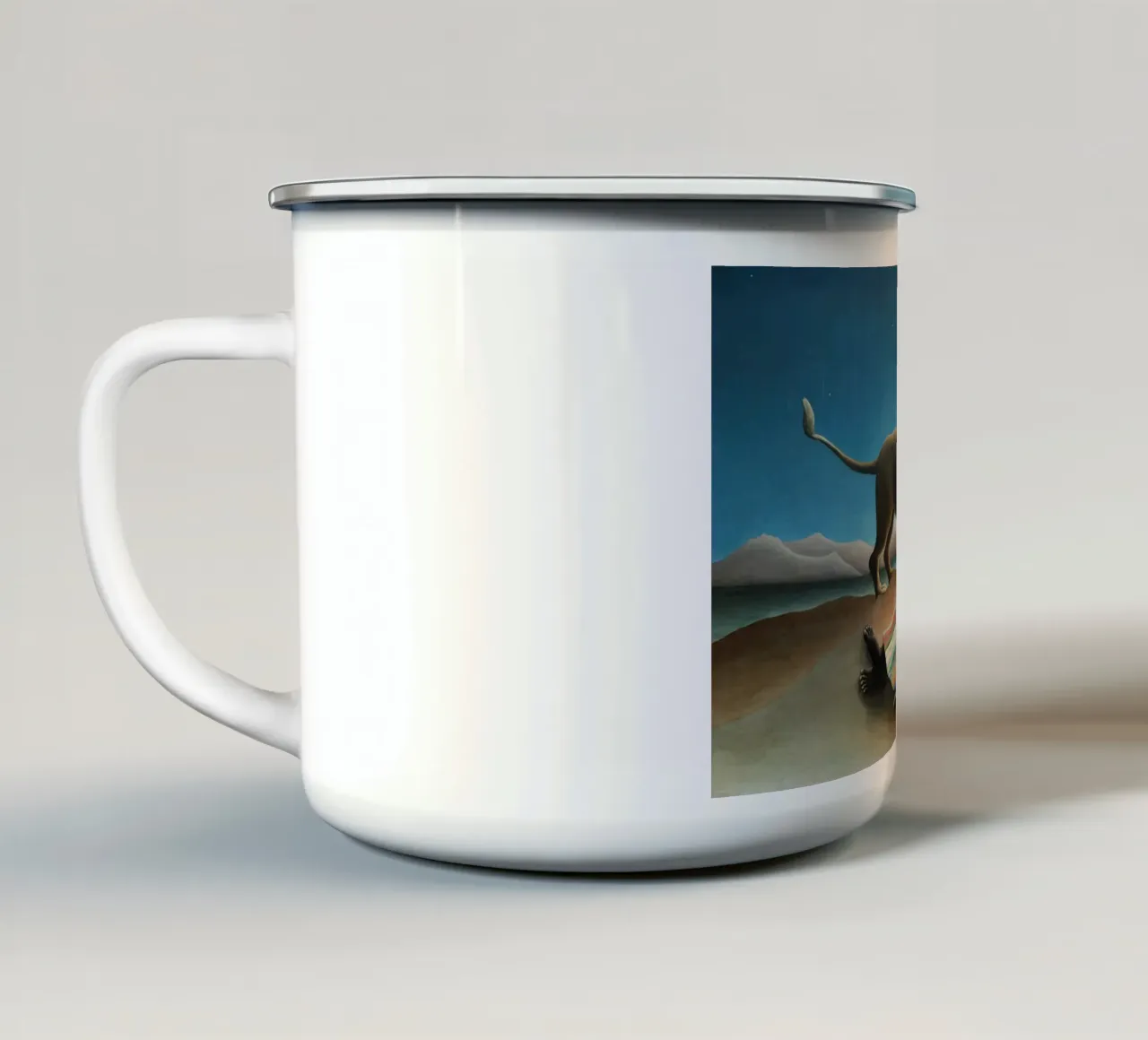 Henri Rousseau - La zingara addormentata tazza in smalto da Timeless Artworks