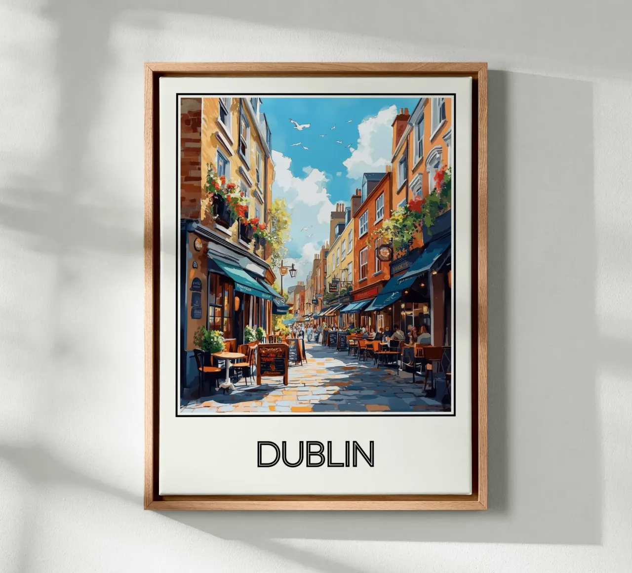 Dublin canvas met Baklijst van Frame the World