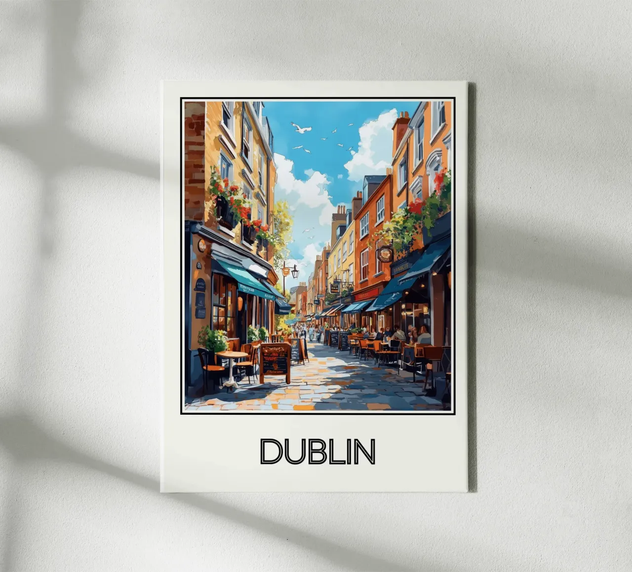 Dublin canvas met Baklijst van Frame the World