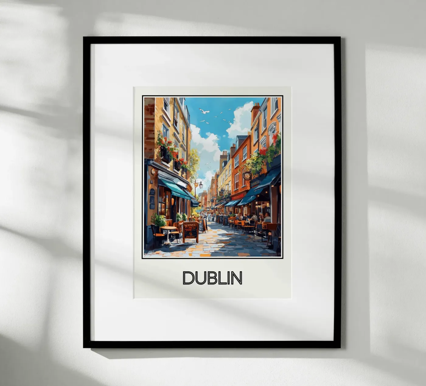Affiche Dublin Ireland poster by Frame the World