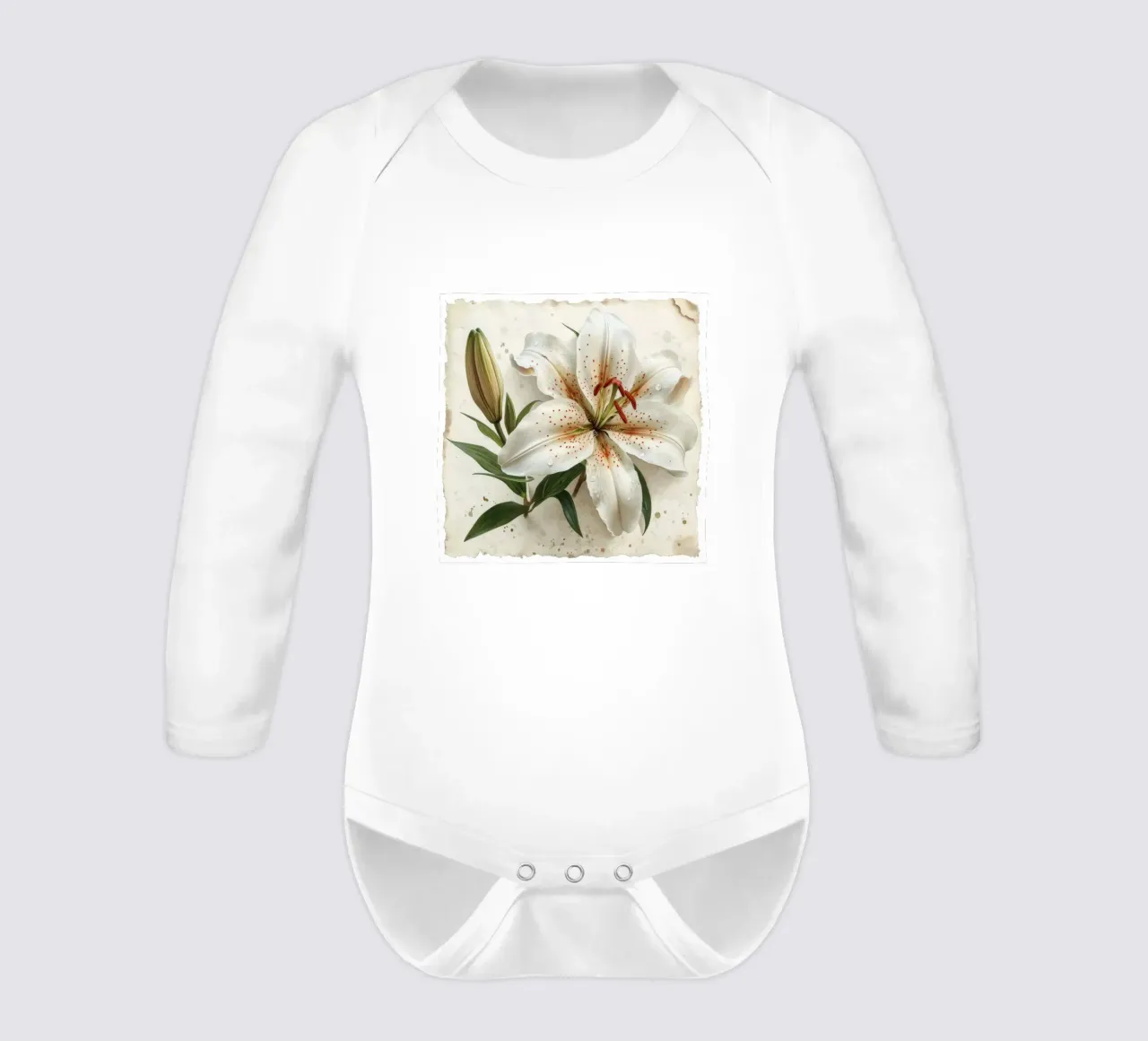 Fleur de lys 3 body manches longues de Bold Blooms