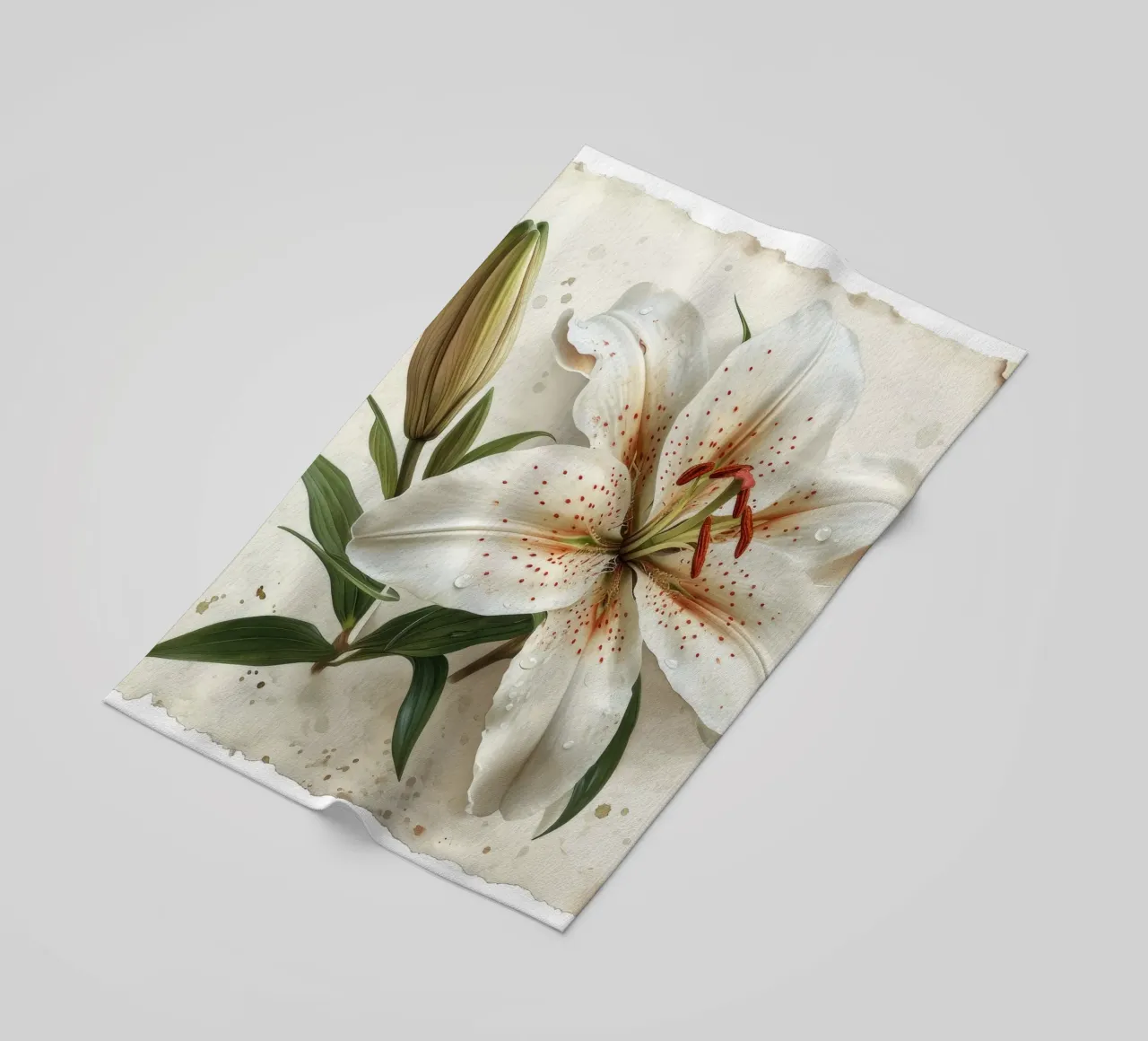 Fiore di giglio 3 telo mare da Bold Blooms