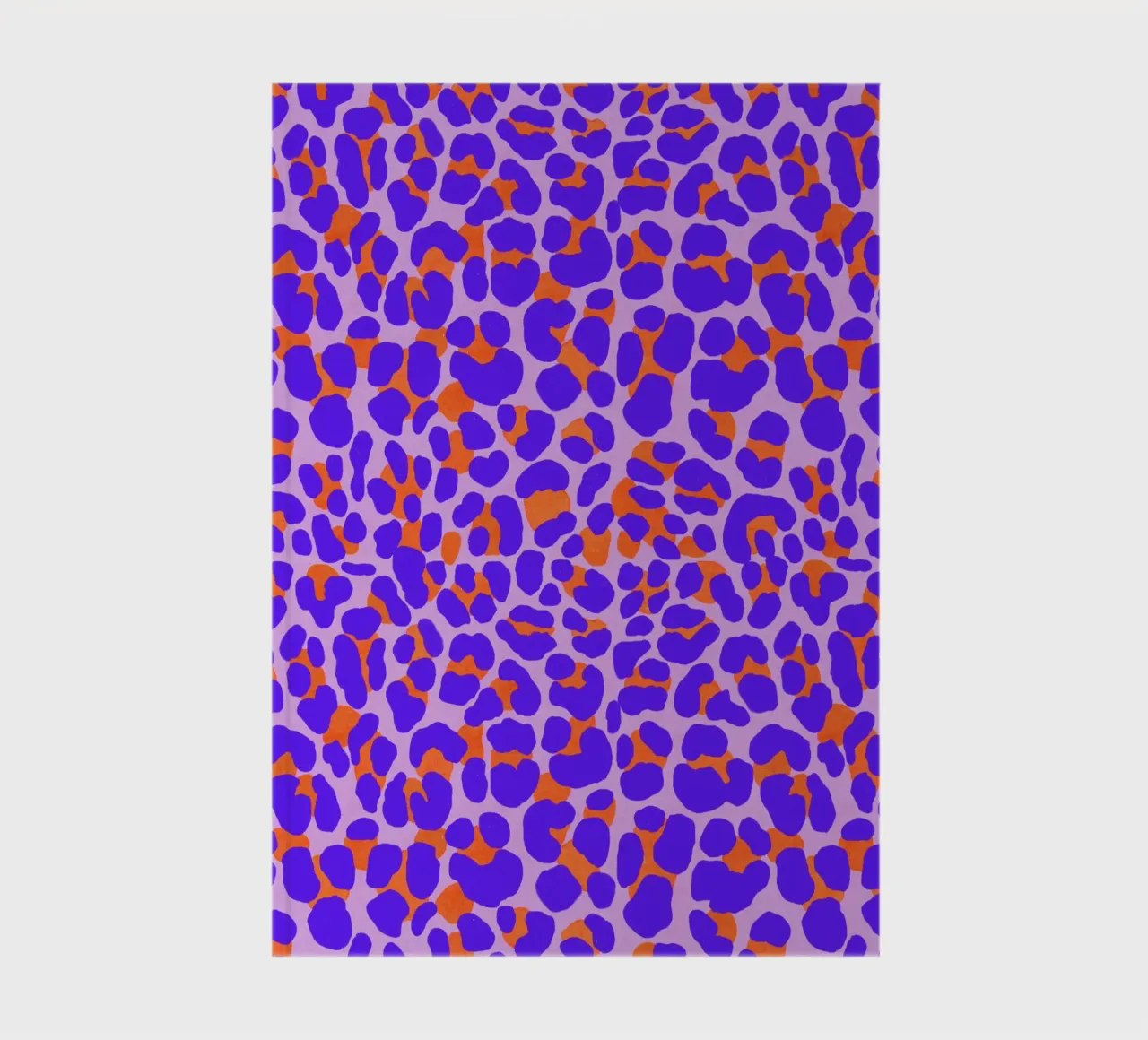 Leopard pattern. Modern with purple and orange. notebook by CalliLetters