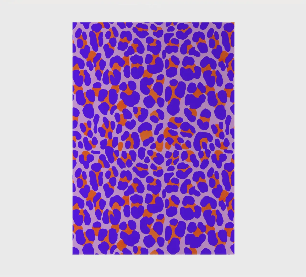 Leopard pattern. Modern with purple and orange. notebook by CalliLetters