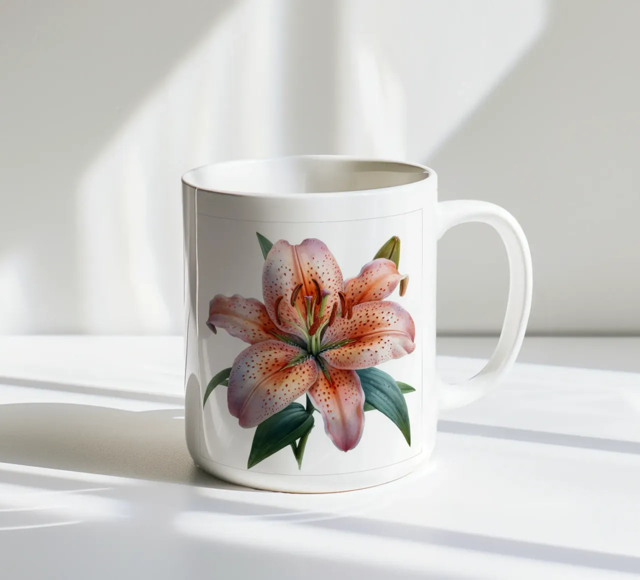 Fiore di giglio 4 tazza in ceramica da Bold Blooms