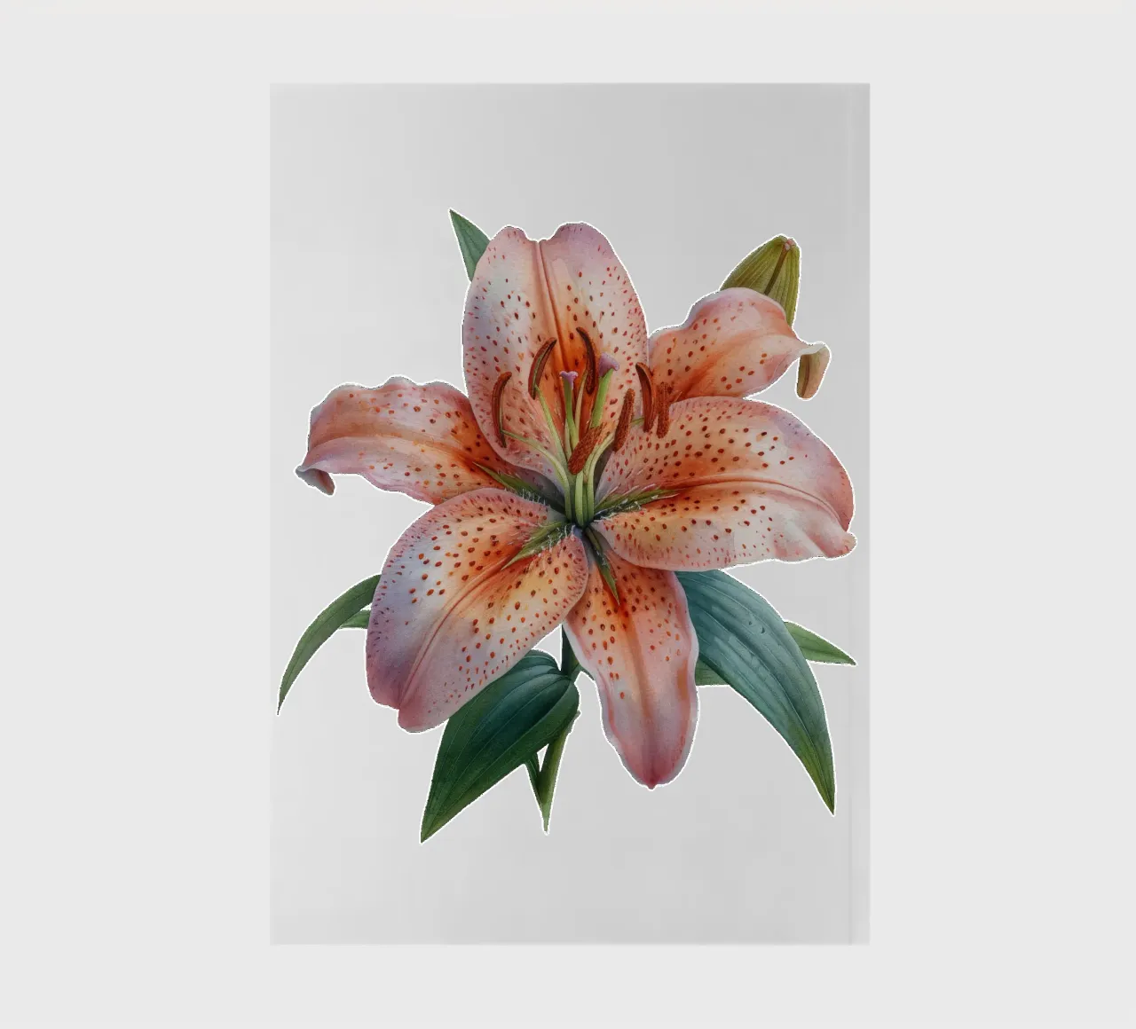 Lily Flower 4 notebook by Bold Blooms
