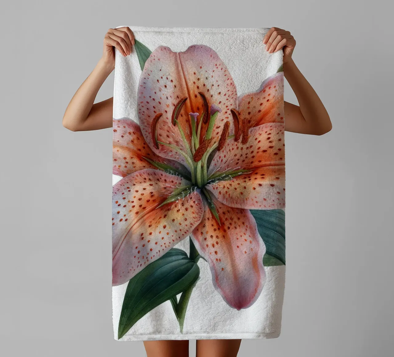 Lily Flower 4 towel by Bold Blooms
