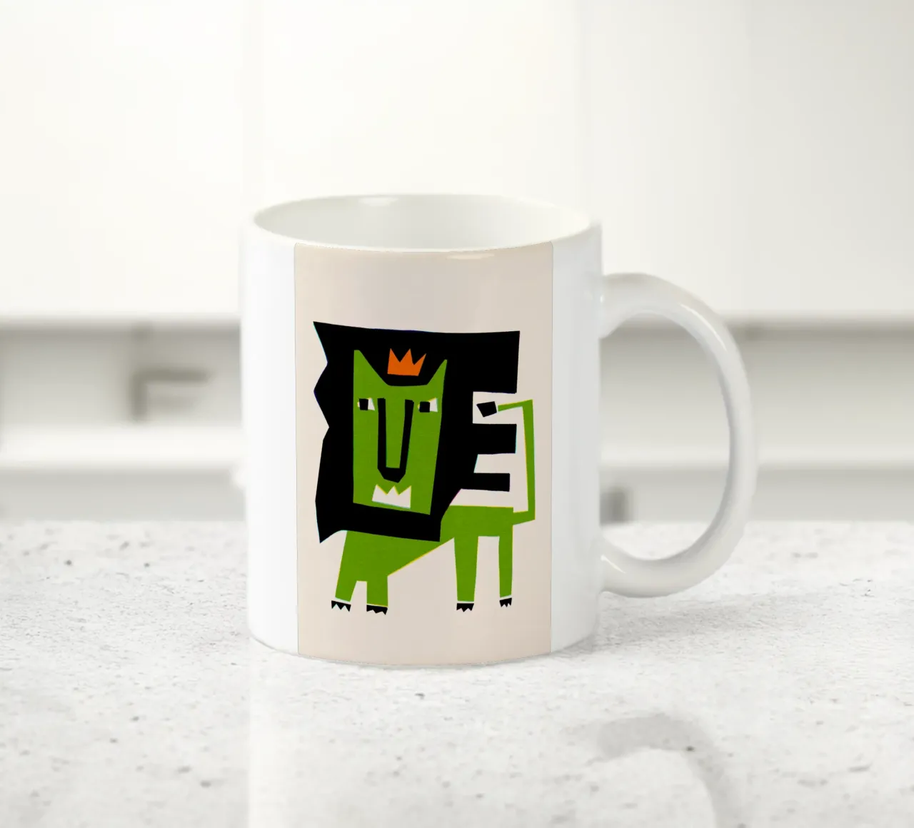 Re Leone tazza in ceramica da Fox & Velvet