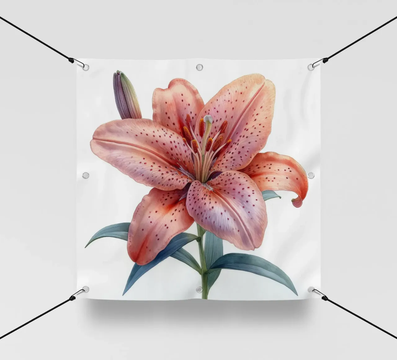 Fiore di giglio 1 telo in pvc da Bold Blooms