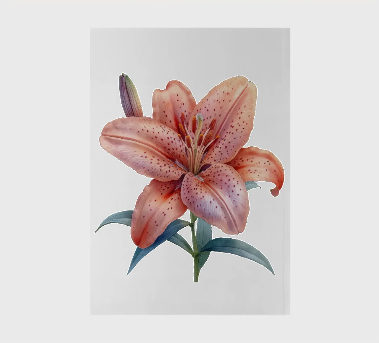 Lily Flower 1 notebook by Bold Blooms