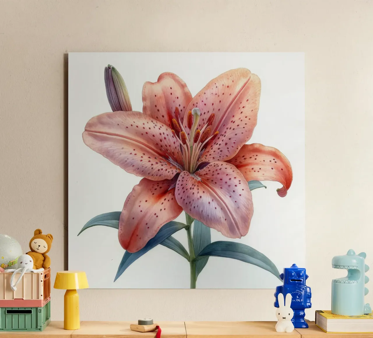 Lily Flower 1 alu-dibond by Bold Blooms