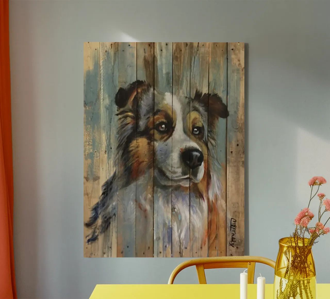 Berger Australië canvas met Baklijst van HelenBarenton