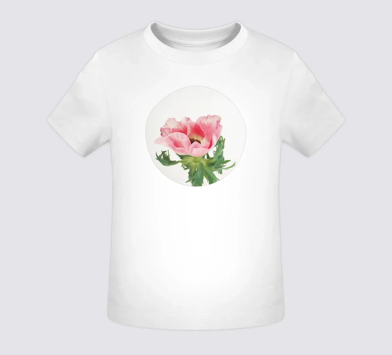 Pink Anemone baby t-shirt by Cassia Beck Photography