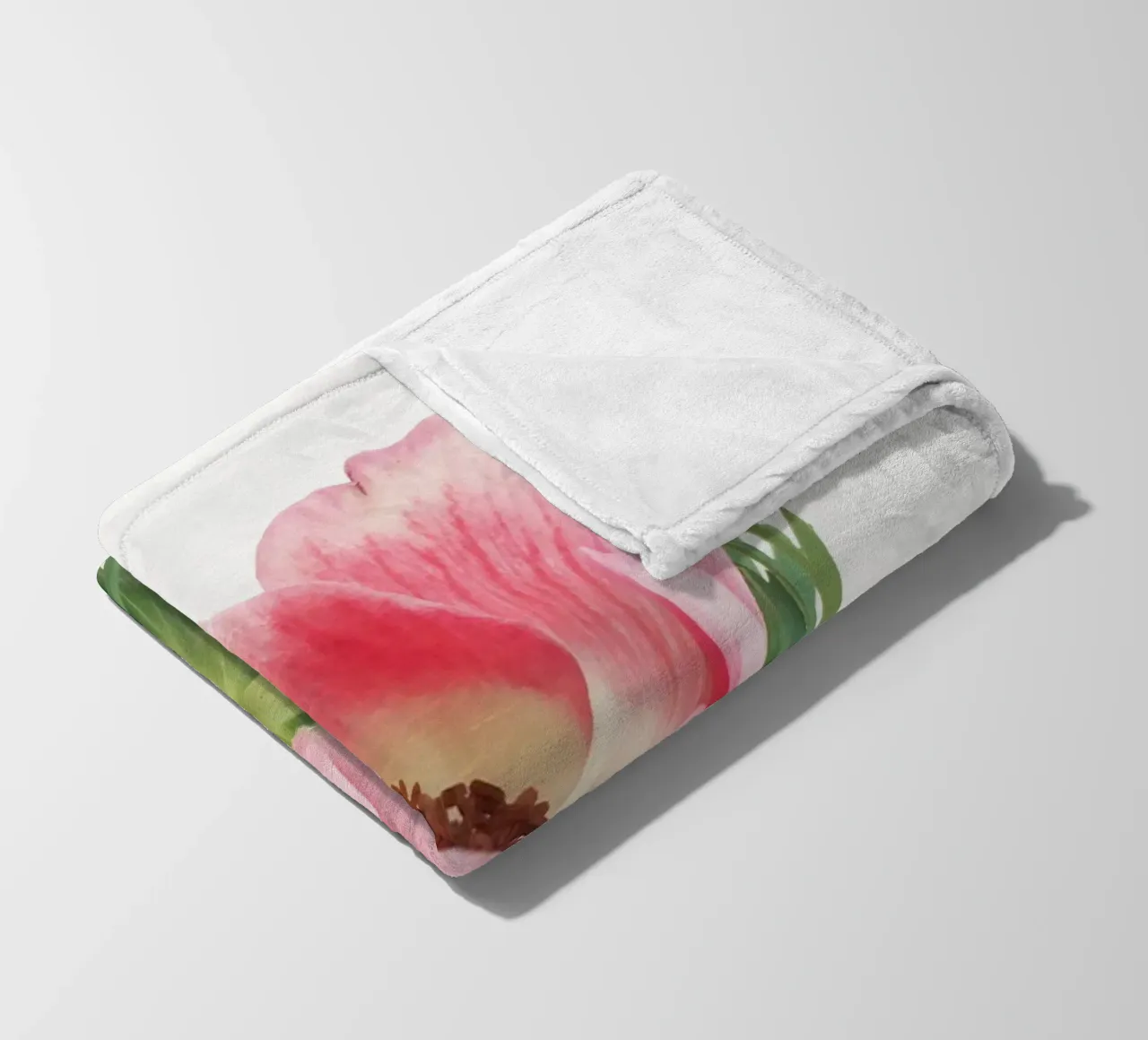 Pink Anemone fleece blanket by Cassia Beck Photography