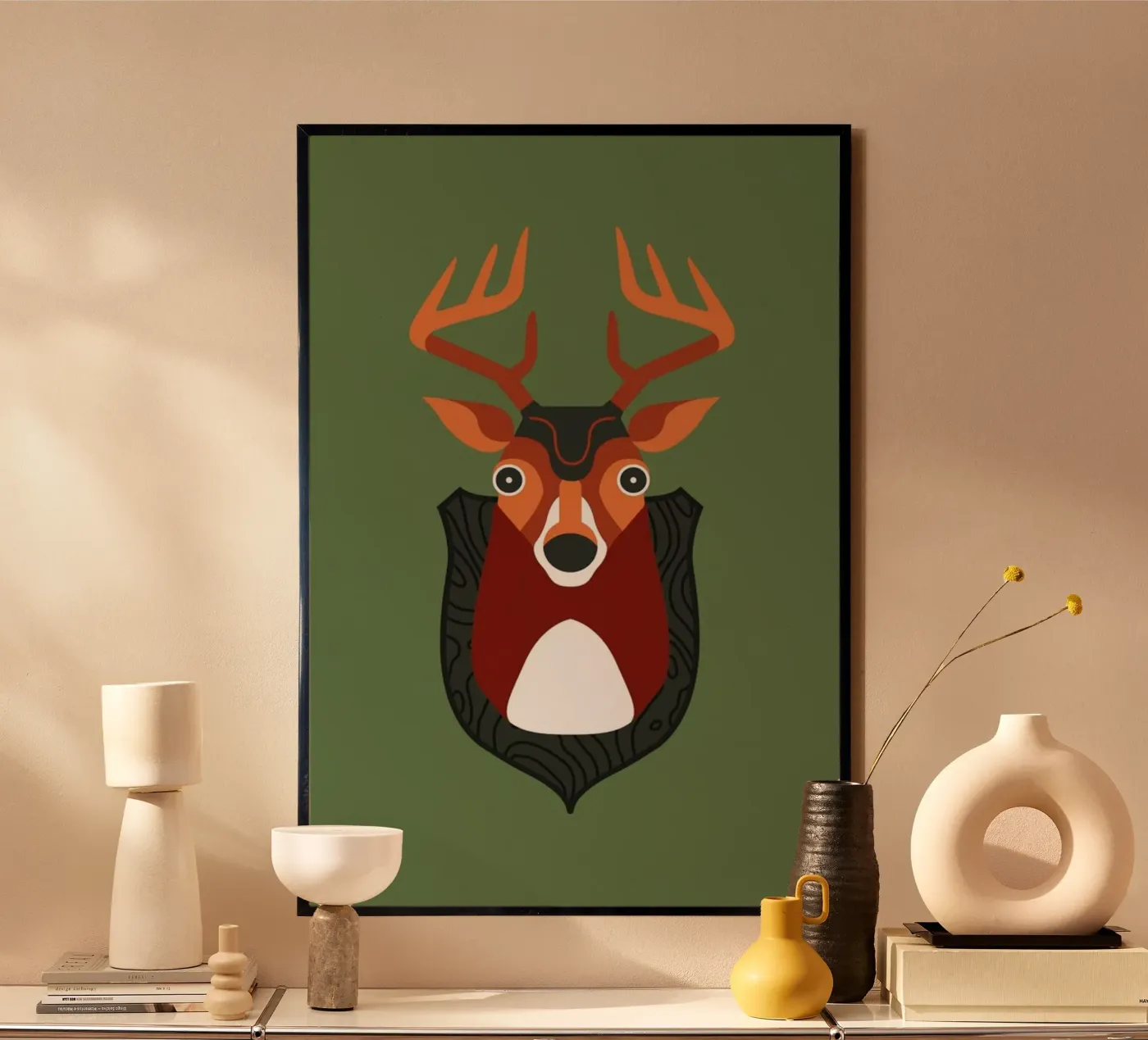 Blankensee - Deer poster by Bureau Bald GmbH