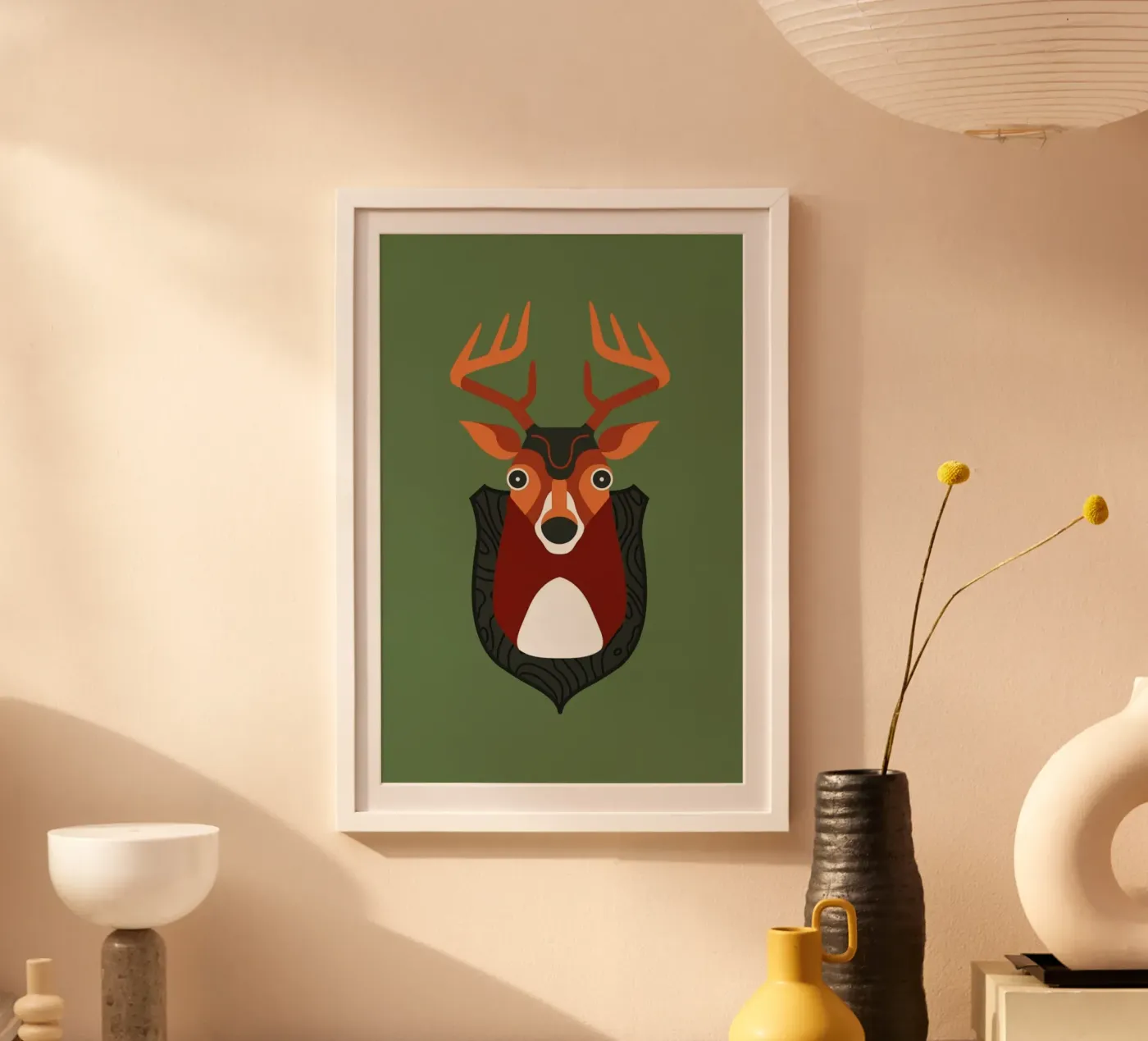 Blankensee - Deer poster by Bureau Bald GmbH