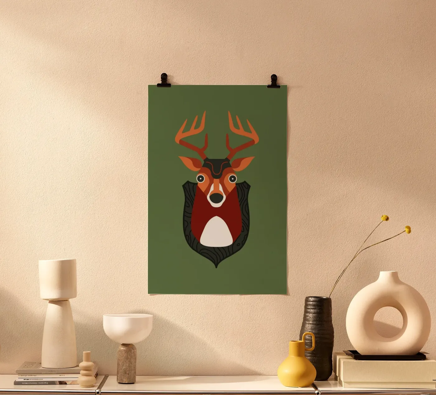 Blankensee - Deer poster by Bureau Bald GmbH