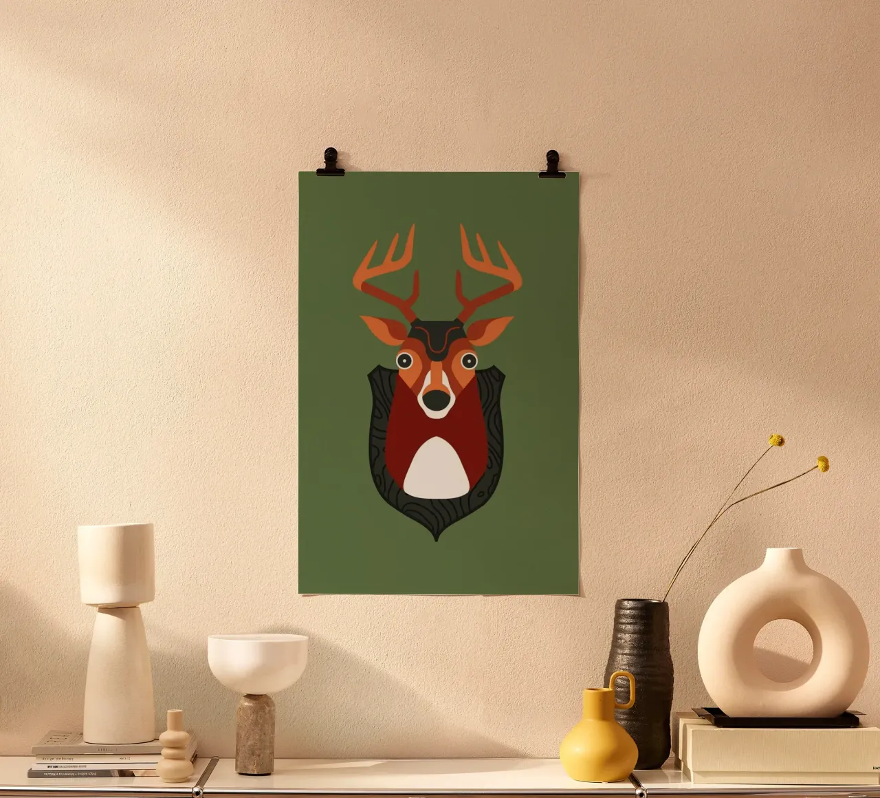 Blankensee - Deer poster da Bureau Bald GmbH