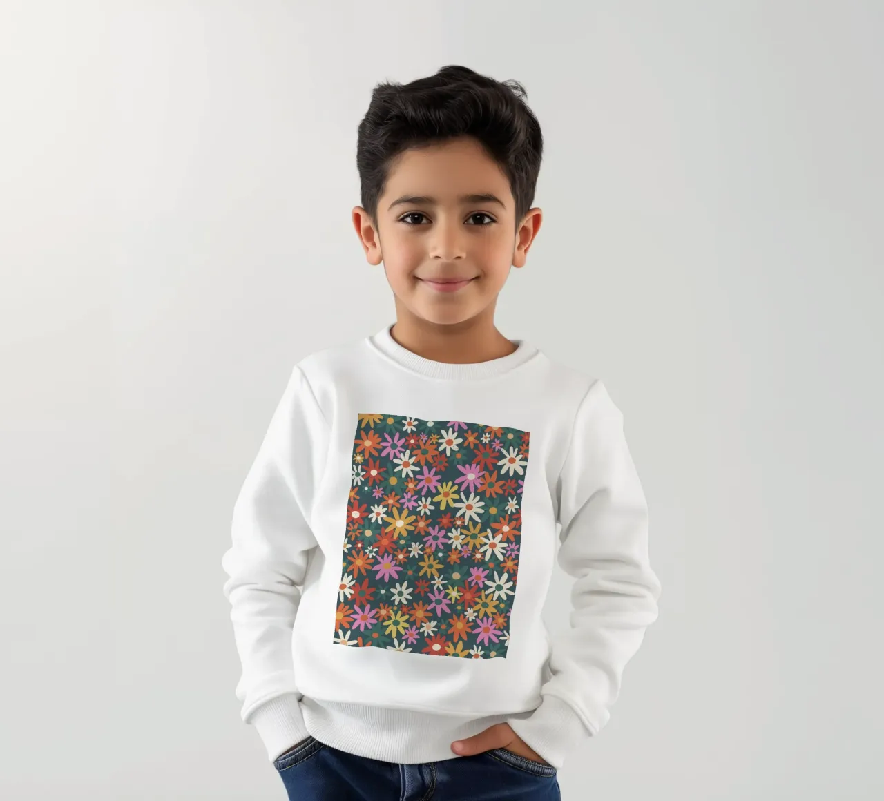 Floreale multicolore felpa bambino da GigiRosado