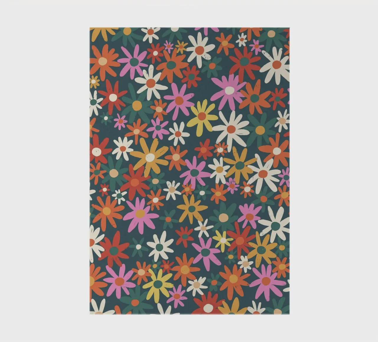 Multicolour floral notebook by GigiRosado