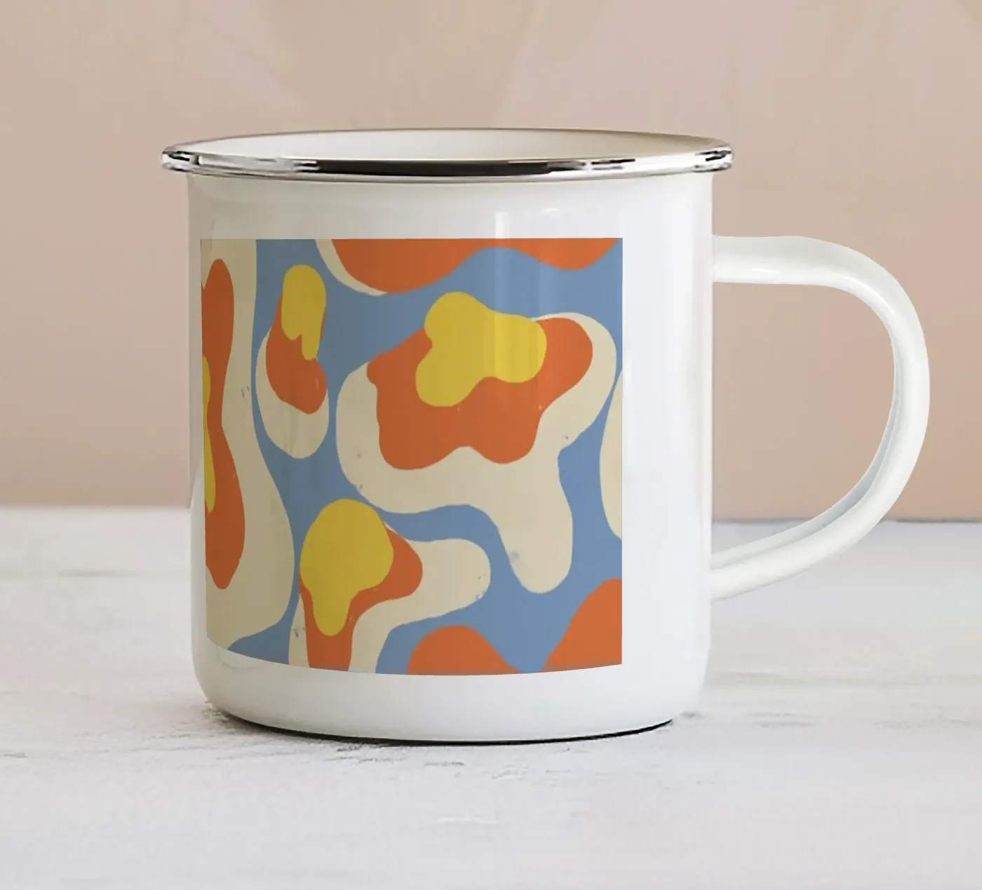 Splashes enamel mug by GigiRosado