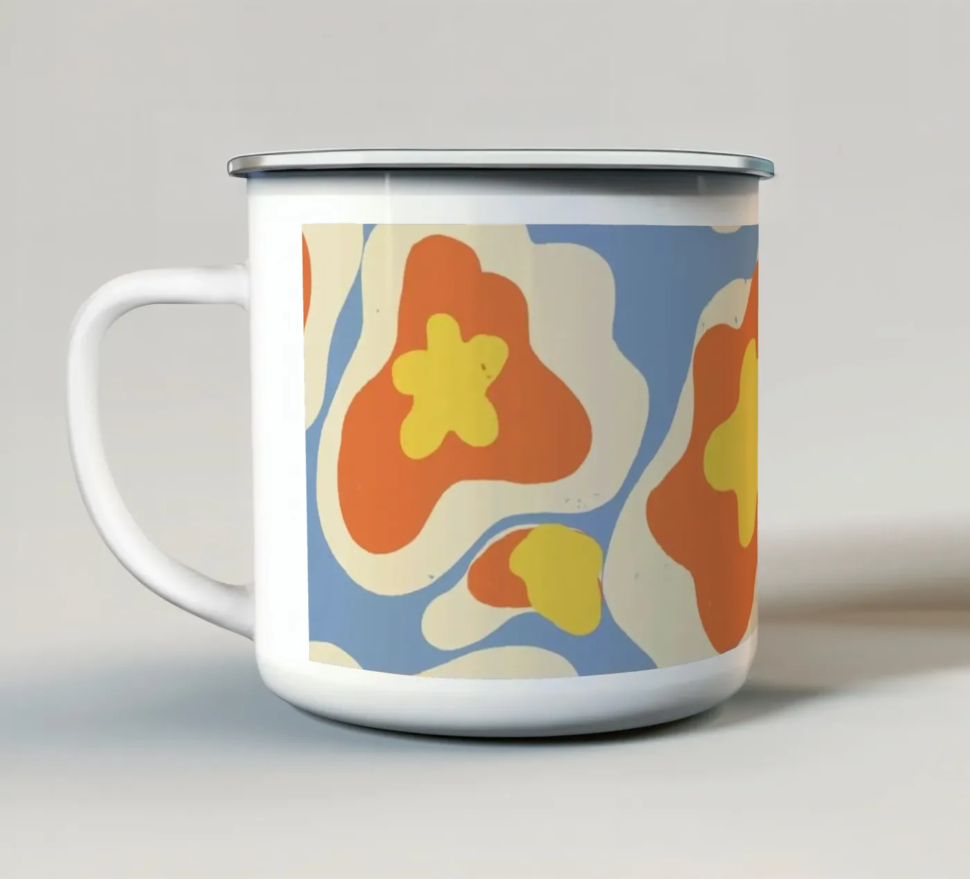 Splashes enamel mug by GigiRosado