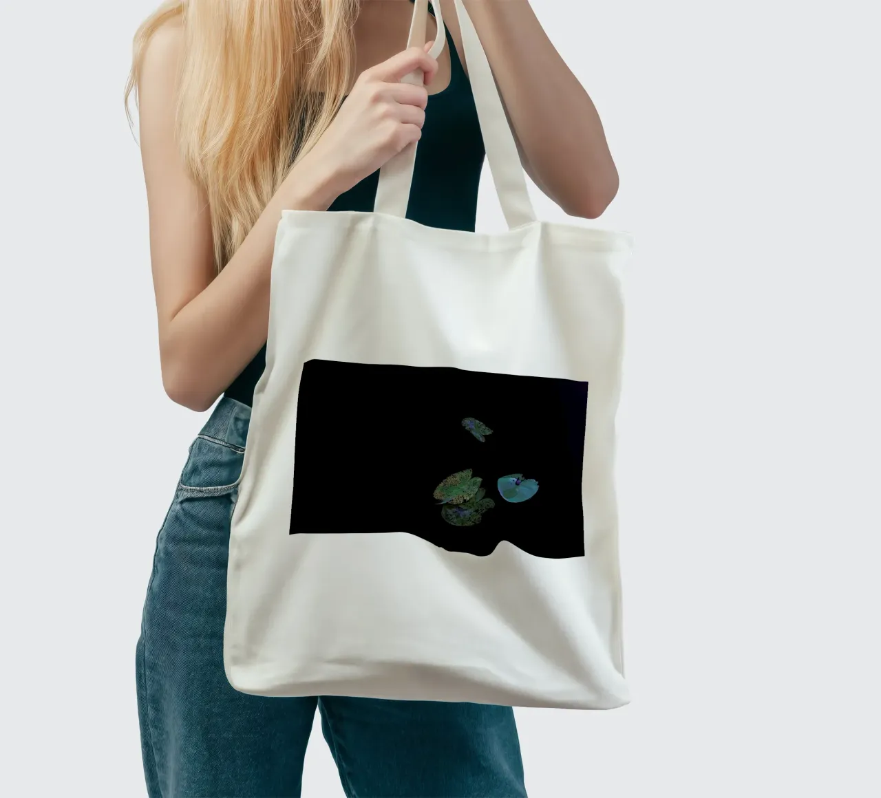 Floating borsa in juta da Nur Mut