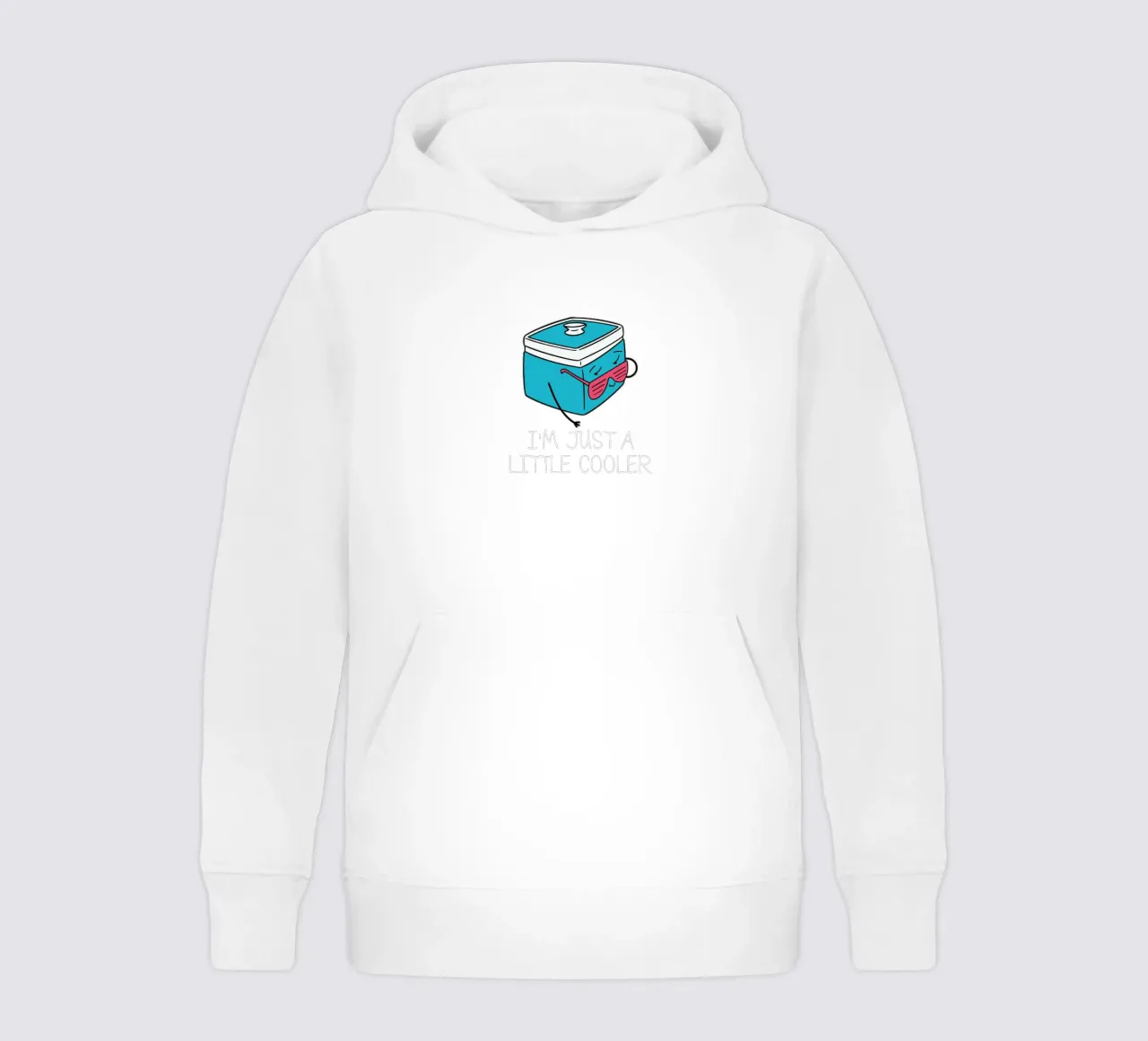 I'm Just a Little Cooler felpa bambino con cappuccio da edsonramosart