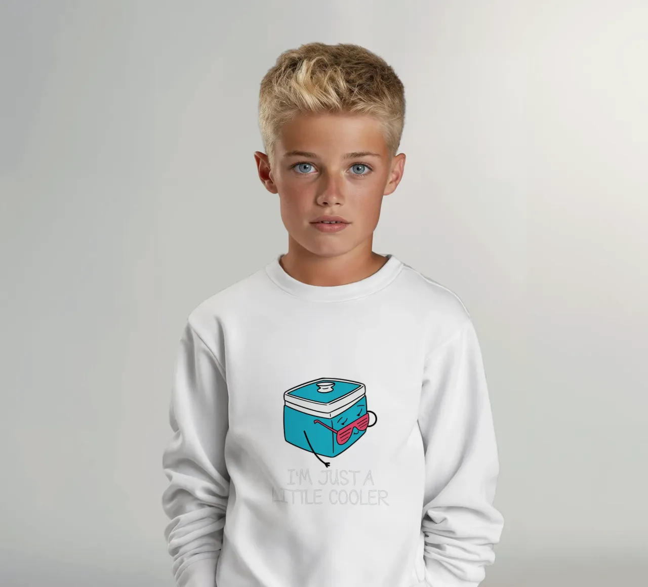 I'm Just a Little Cooler felpa bambino da edsonramosart