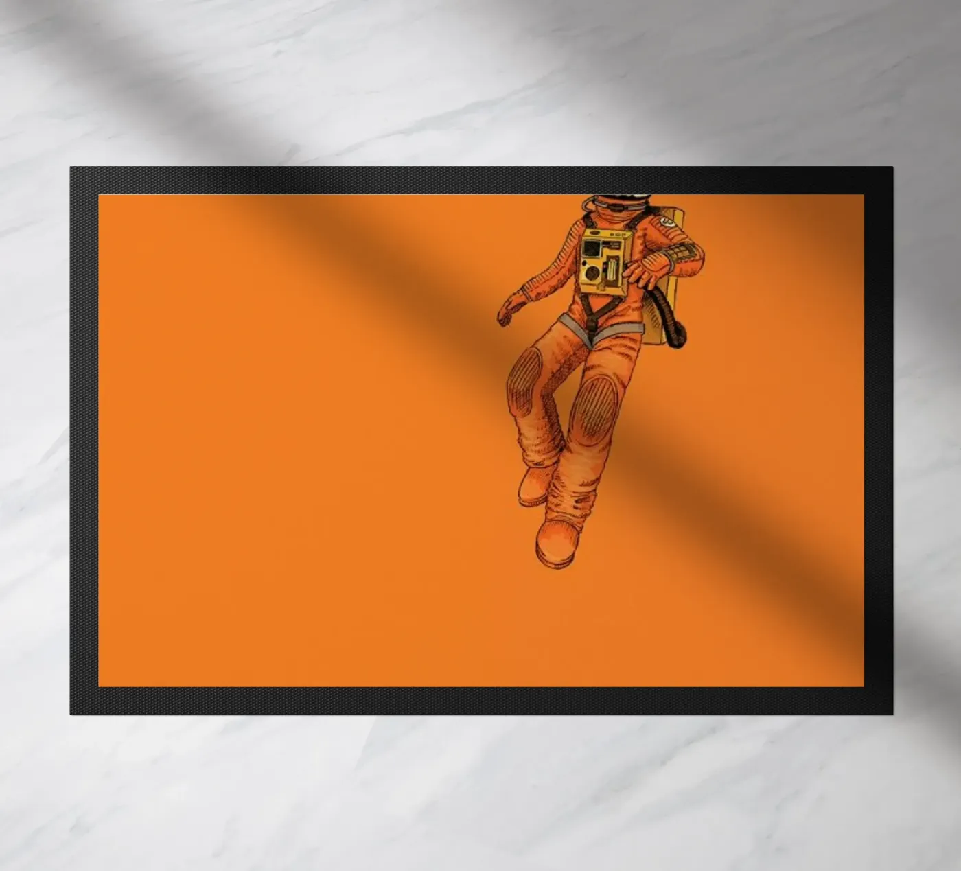 Float out in Space doormat by Jason Ratliff