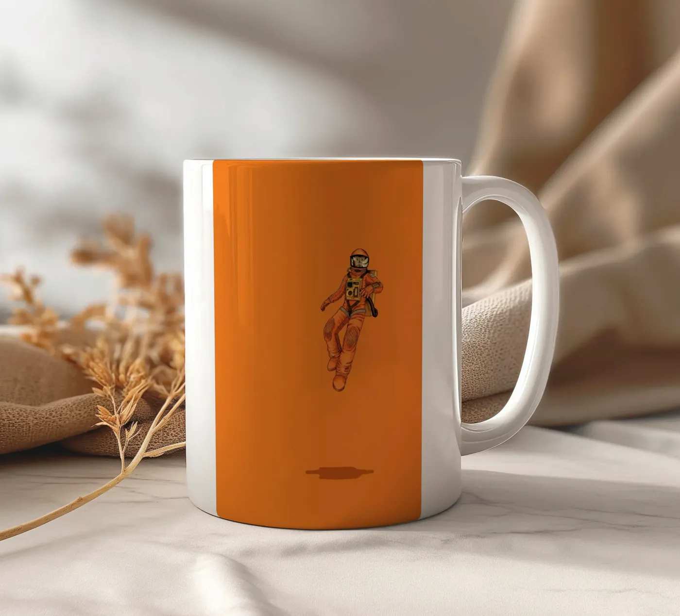 Float out in Space ceramic mug by Jason Ratliff